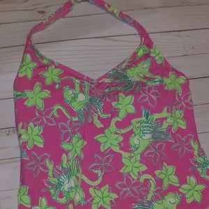 Lilly Pulitzer MONKEY swim top size 10
